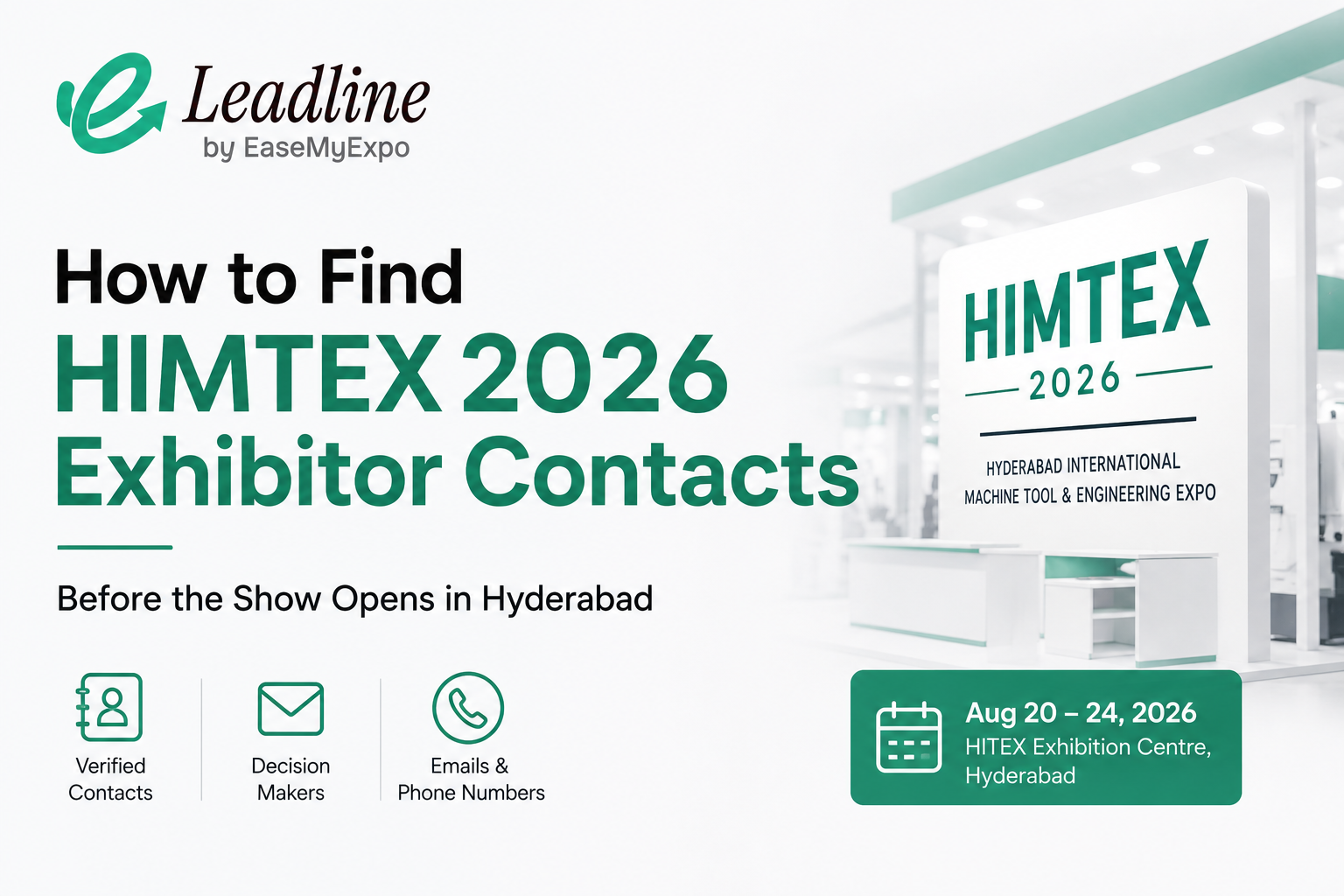HIMTEX 2026 exhibition booths and exhibitor contact guide for Hyderabad trade show
